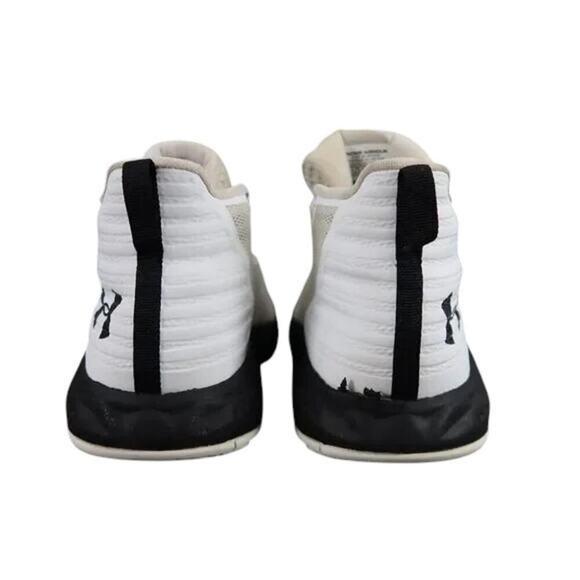 Under Armour Shoes Womens 8 Athletic Trainers Basketball Sports Active White Mid - Picture 5 of 14